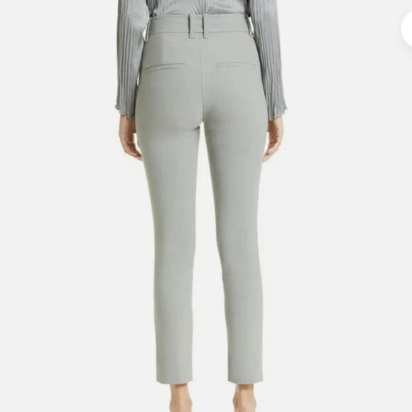 Vince Sage Green mid-rise slim-fit dress pants size 0 NWT - Picture 2 of 11